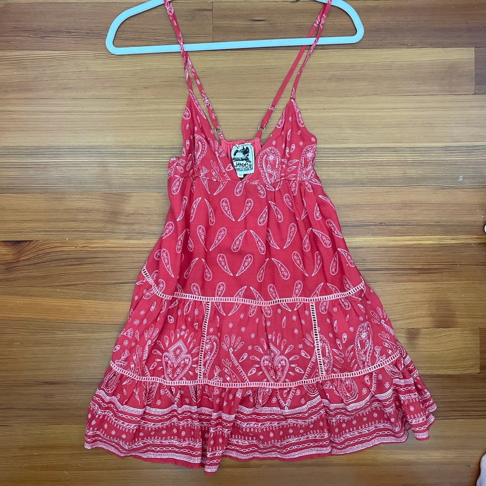 Red summer dress